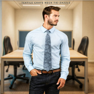 Textile Grays Neck Tie Krawatte