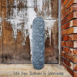 Textile Grays Skateboard<br><div class="desc">Diese digitalisierte Grafik,  ist ein abstraktes Design,  in einem gewebten,  textilen Muster,  in blauen,  grauen und schwarzen Farben,  die Denim ähneln.</div>