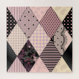 Textile Lingerie: Patchwork Vintages Muster Puzzle