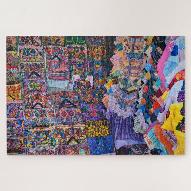 Textile Wall Explosion of Color Puzzle (Horizontal)