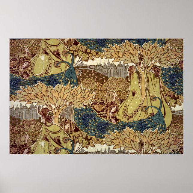 Textilgestaltung von Christopher Dresser Poster (Vorne)