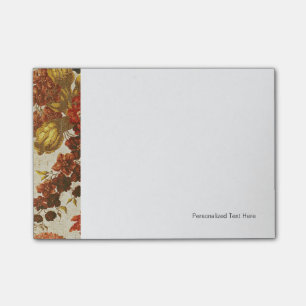 Textilien mit sich wiederholenden Blumenmustern Post-it Klebezettel