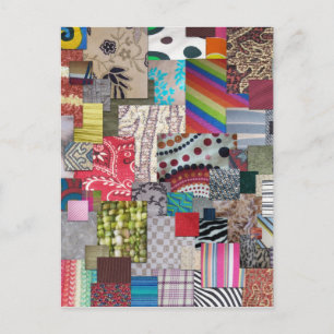 Textilien Postkarte