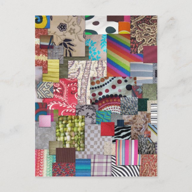 Textilien Postkarte (Vorderseite)