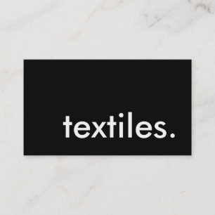 Textilien. Visitenkarte