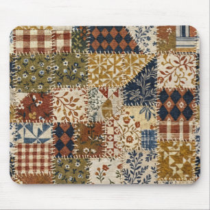 Textilmosaik im Vintage-Stil. Mousepad