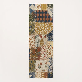 Textilmosaik im Vintage-Stil. Yogamatte