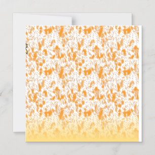 Textilmuster mit leuchtendem Orange und Gol Magneteinladung