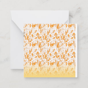 Textilmuster mit leuchtendem Orange und Gold Mitteilungskarte