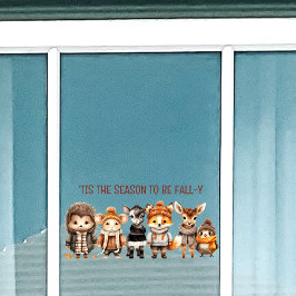 Textklammern des Textfensters "Fall Friends" für N Fensteraufkleber