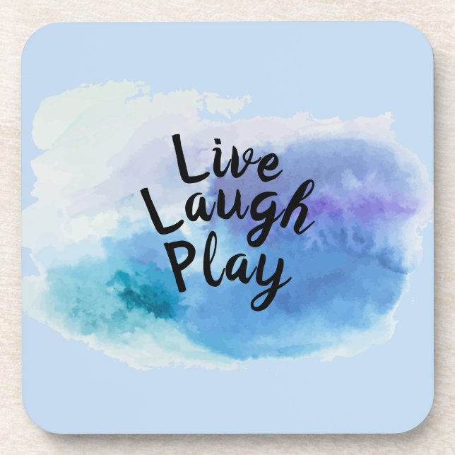 TextLive-Lachwiedergabe ändern Inspirier Zitat mot Getränkeuntersetzer (Vorderseite)