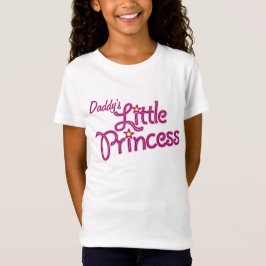 Textmädchen-Rosaspitze der kleinen Prinzessin des T-Shirt