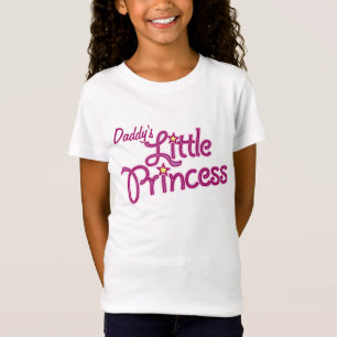 Textmädchen-Rosaspitze der kleinen Prinzessin des T-Shirt