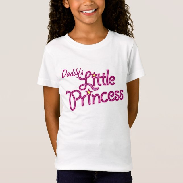 Textmädchen-Rosaspitze der kleinen Prinzessin des T-Shirt (Vorderseite)