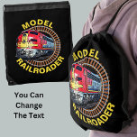 Textmodell Bahnfahrer roter gelber Diesel ändern Sportbeutel<br><div class="desc">Any Railroad Modeller will love this one - See my store for this design on other items - and more great Train Gift Ideas!</div>