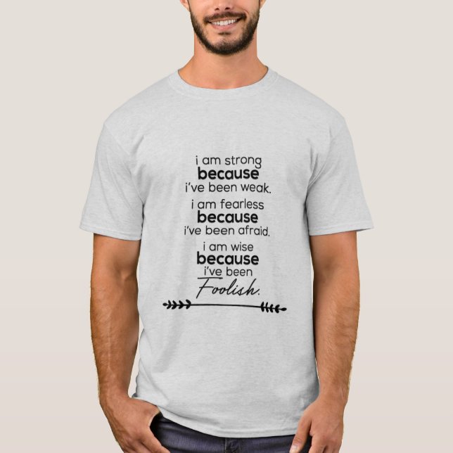 Textographische Kalligraphie motivierend Zitate 9. T-Shirt (Vorderseite)