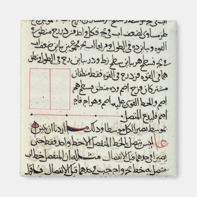 Textseite aus 'Elements', einer Buchgeometrie Magnet (Vorne)