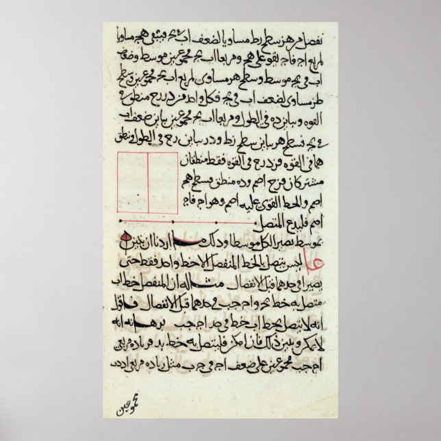 Textseite aus 'Elements', einer Buchgeometrie Poster (Vorne)