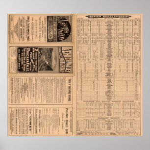 Textseite der Lehigh Valley Railroad Poster