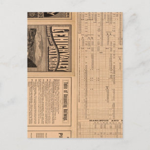 Textseite der Lehigh Valley Railroad Postkarte