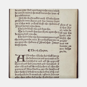 Textseite des alten Testaments Magnet