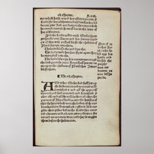 Textseite des alten Testaments Poster