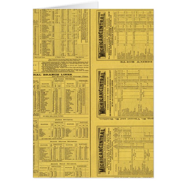 Textseite Michigan Zentralbahn (Vorne)