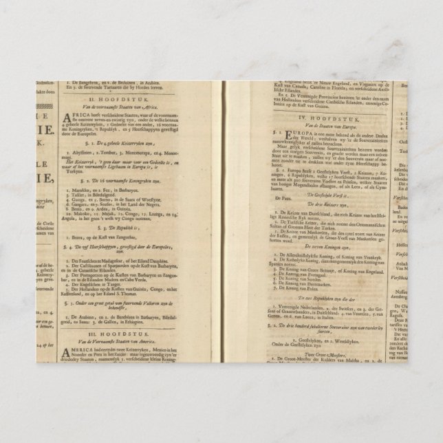 Textseite - Neuer Welatlas Postkarte (Vorderseite)