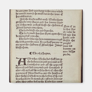 Textseite zum alten Testament Magnet