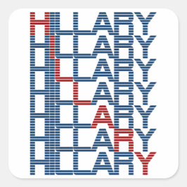 TextStacks Quadratischer Aufkleber