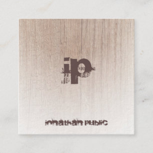 Textsymbole für Textsymbole Quadratische Visitenkarte