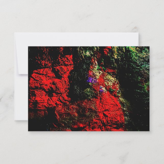 Textur abstrakte Einladung,Gerecycelt Kunststoff-F Einladung (Vorderseite)