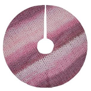Textur aus gegossenem Stoff, lila-rosa abstrakt. Polyester Weihnachtsbaumdecke