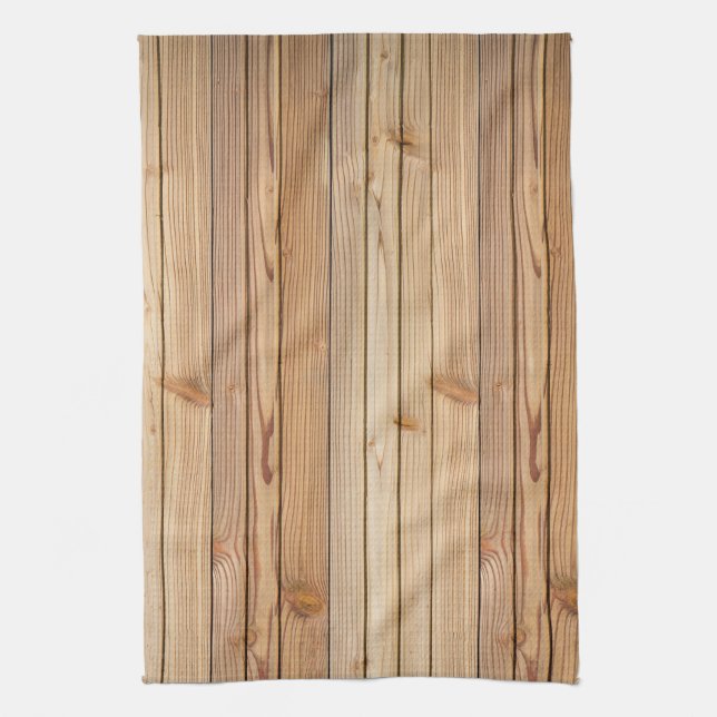 Textur aus hellem Holz Küchentuch (Vertikal)
