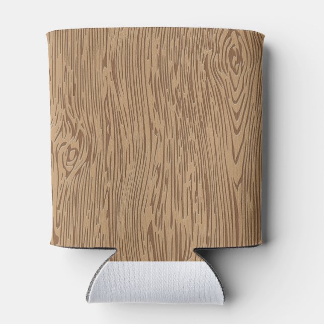 Textur aus Holz Dosenkühler (Rückseite)