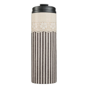 Textur aus Spitzen, Hintergrund. Thermosbecher