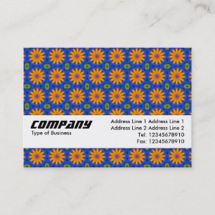 Textur Band - Orange Blumen Visitenkarte