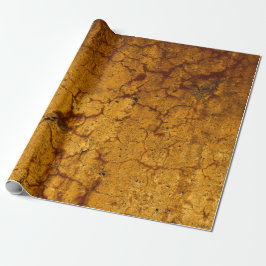 Textur Burnt Orange Vintage rustikale Decoupage Geschenkpapier