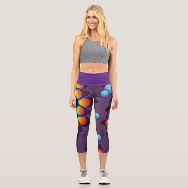 Textur Capri Leggings (Vorderseite)