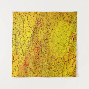 Textur der alten gelben Farbe crackedabstract,alte Wandteppich