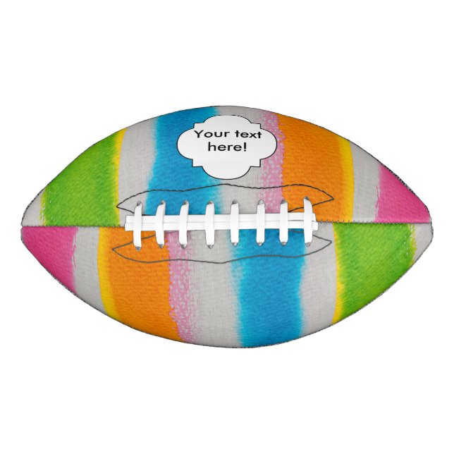 Textur der Aquarellfarben Football (Vorderseite)