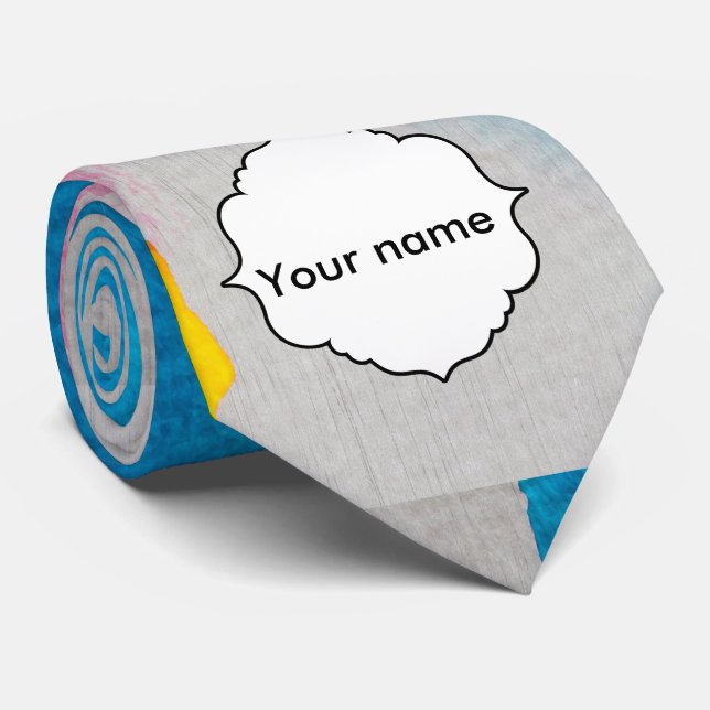 Textur der Aquarellfarben Krawatte (Gerollt)