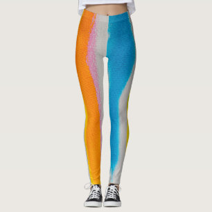 Textur der Aquarellfarben Leggings