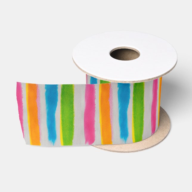 Textur der Aquarellfarben Satinband (Spule)