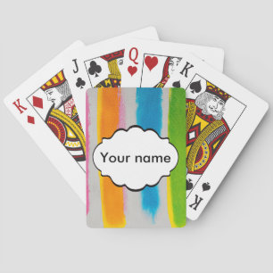 Textur der Aquarellfarben Spielkarten