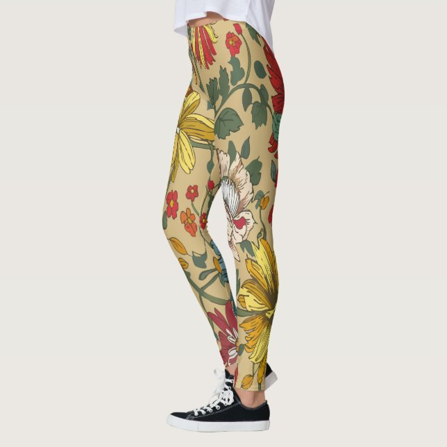 Textur der Blume Leggings (Links)