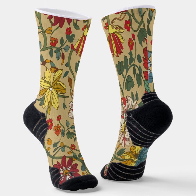 Textur der Blume Socken (Gewinkelt)