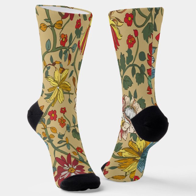 Textur der Blume Socken (Gewinkelt)