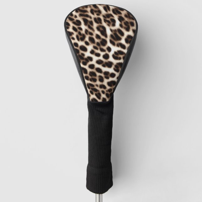 Textur der Pelzhaut aus Leopardenleoparden Golf Headcover (Vorderseite)