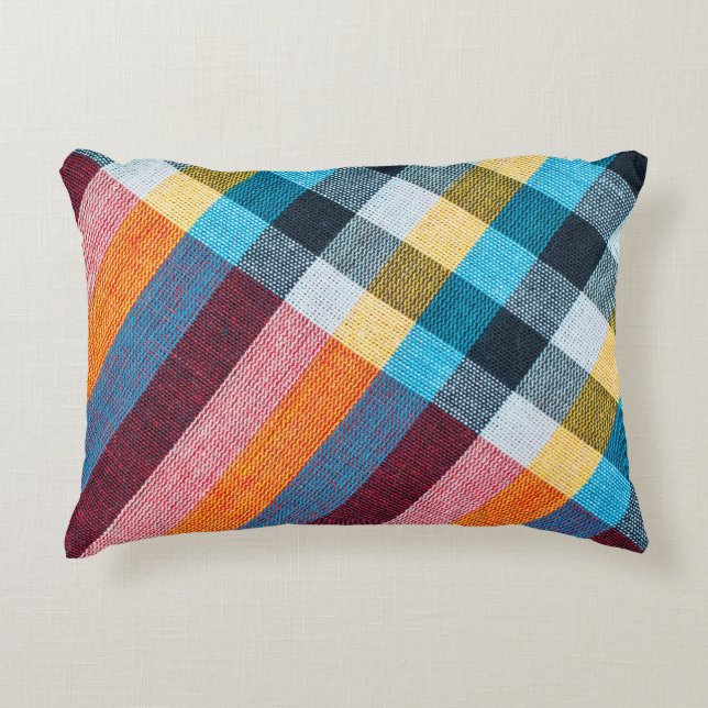 Textur der Stoffe im thailändischen Stil Dekokissen (Vorderseite)